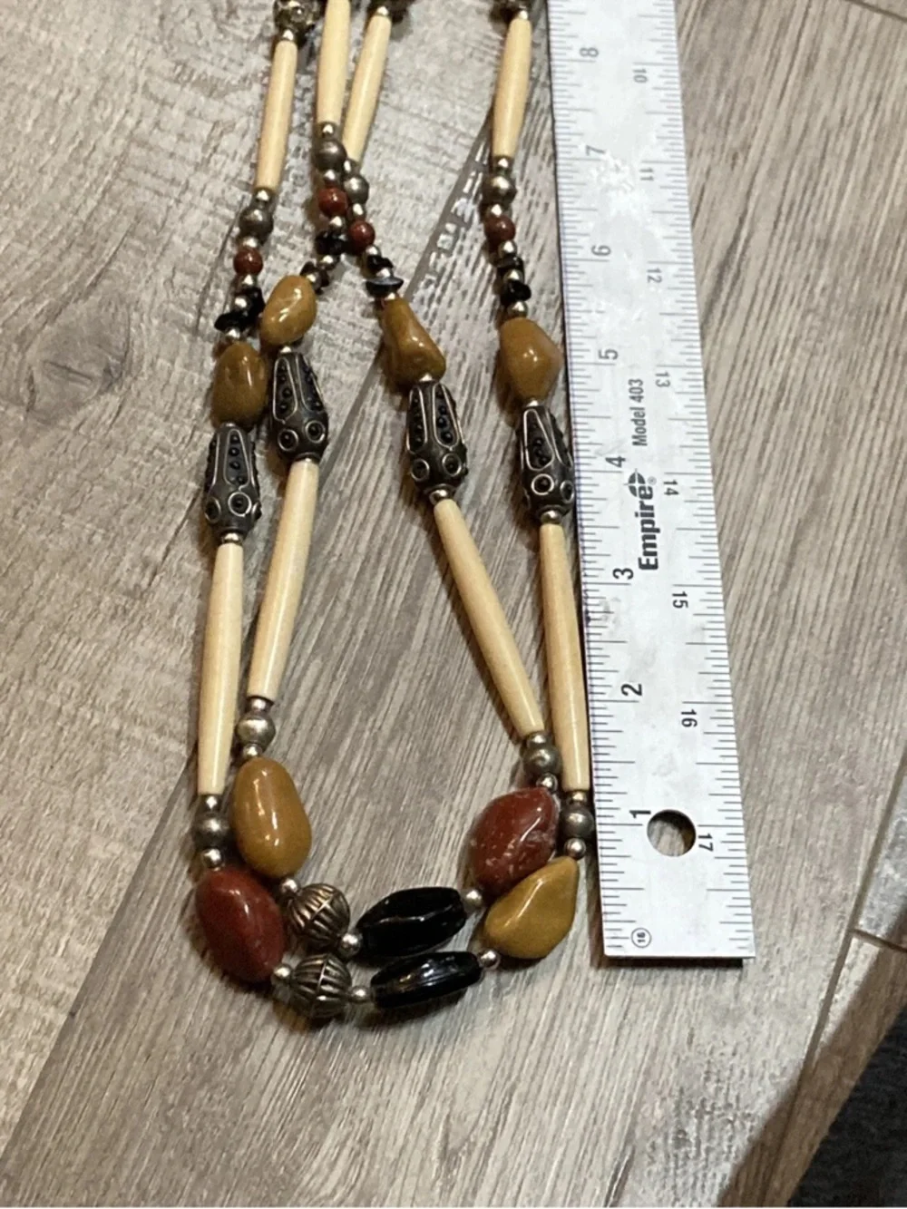 Multi-Strand Boho Beaded belt in Cream, Brown & Black
